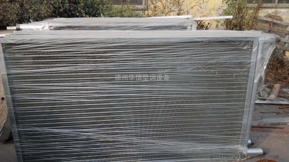 定制各种尺寸冷热水铜管串铝箔表冷器,换热器,表冷器冻坏更换
