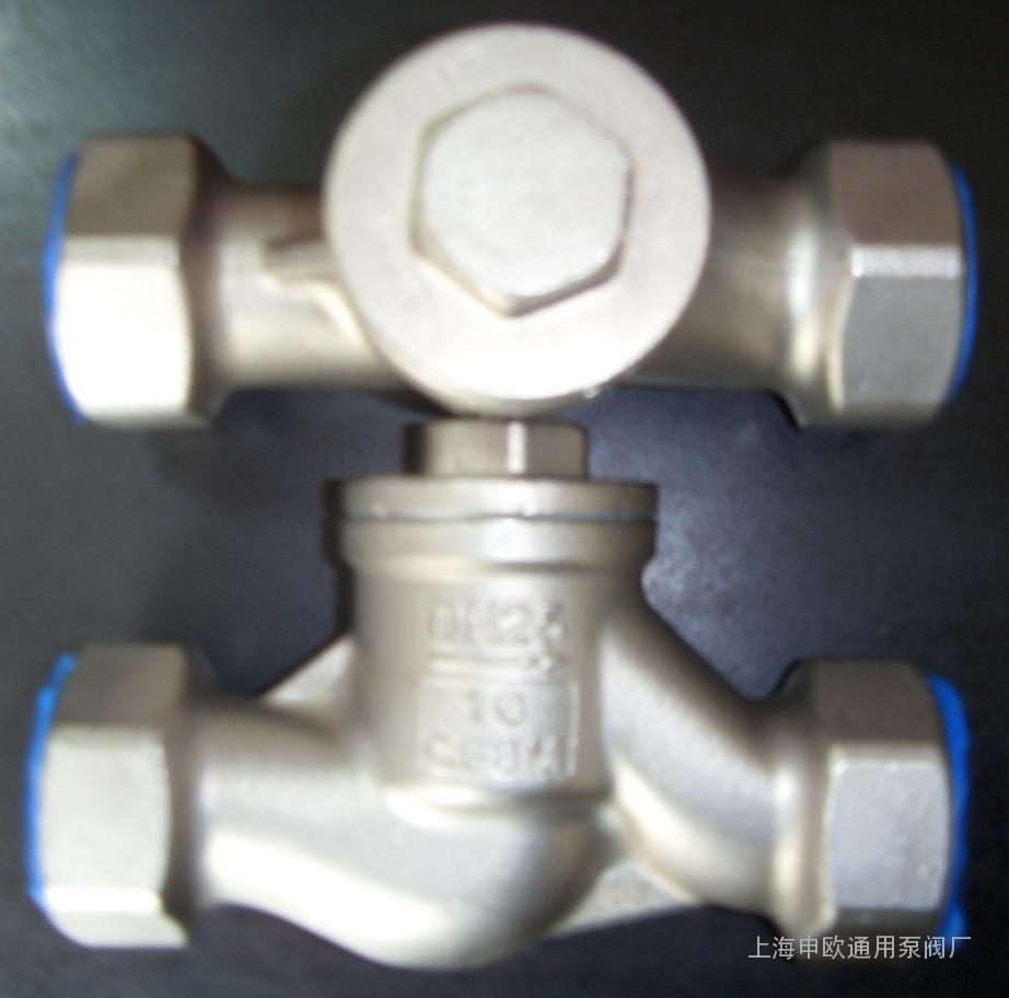 H11W-16P-DN40不锈钢内螺纹升降式止回阀