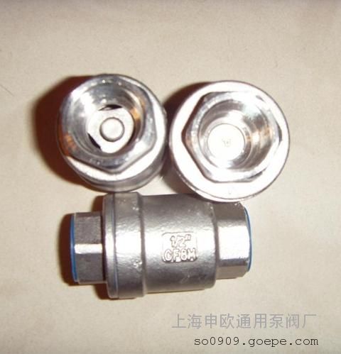 H12W-16P-DN20不锈钢内螺纹立式止回阀