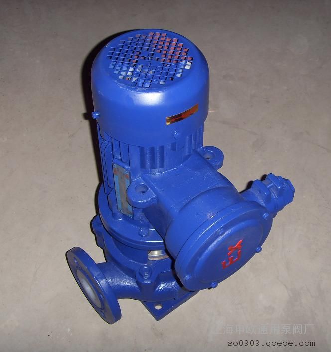 GBF40-160防爆型衬氟管道泵 衬氟管道化工泵