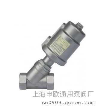 Y615W-16P-DN15全不锈钢气动角座阀