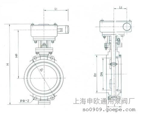 FDD373H-16C-DN50碳钢硬密封对夹式防盗蝶阀