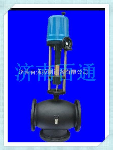 济南电动温控阀DN350（国产阀体+PSL执行器）