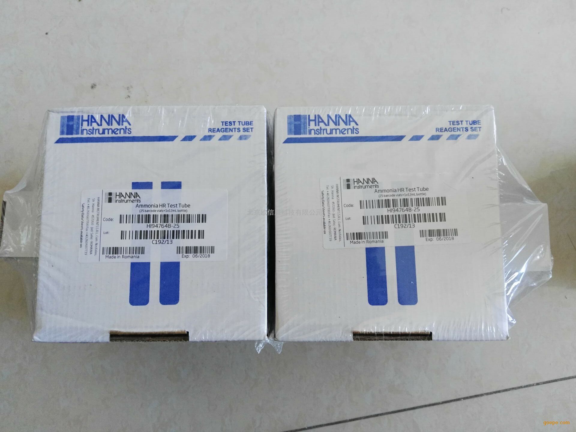 哈纳HI94764B-25 1-100mg/l氨氮试剂