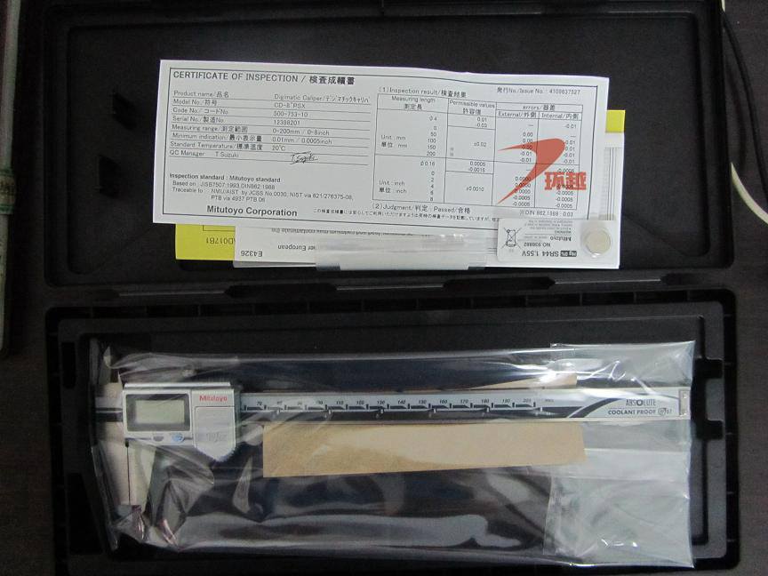 日本三丰500-753-10防水防油数显卡尺