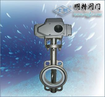 电动对夹衬胶蝶阀D971X