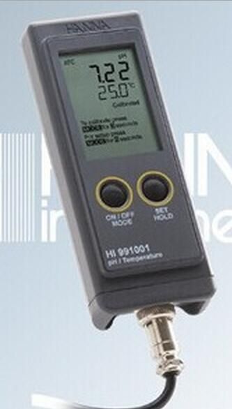 哈纳HI991001微电脑酸度pH-温度°C测定仪