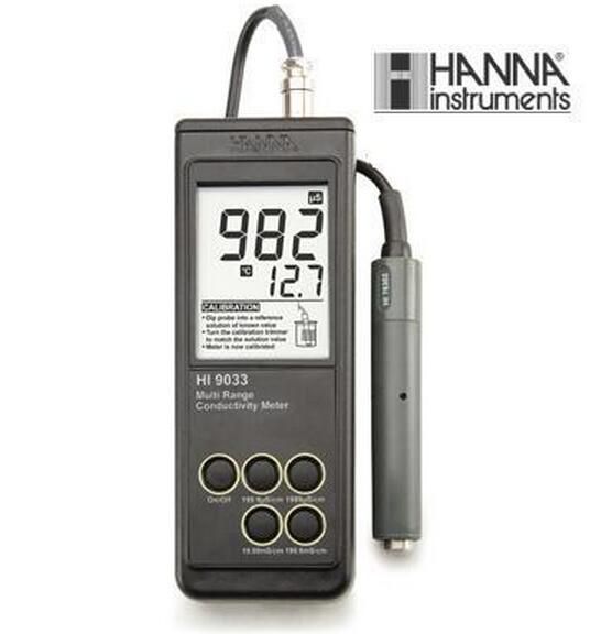 哈纳HI9033微电脑温度补偿功能电导率EC测定仪