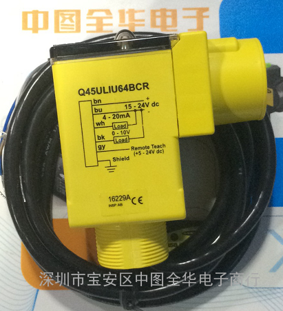 Q45ULIU64BCR 美国邦纳BANNER 超声波传感器