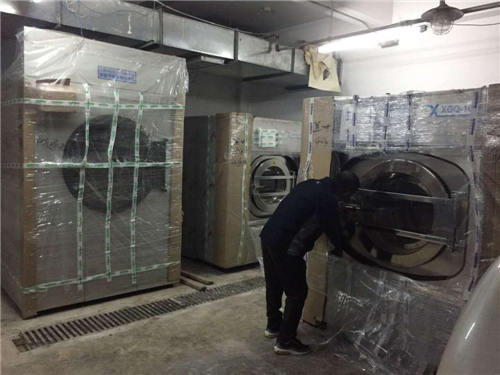 快捷宾馆床单被套专用洗涤设备 酒店布草全自动洗衣机价格