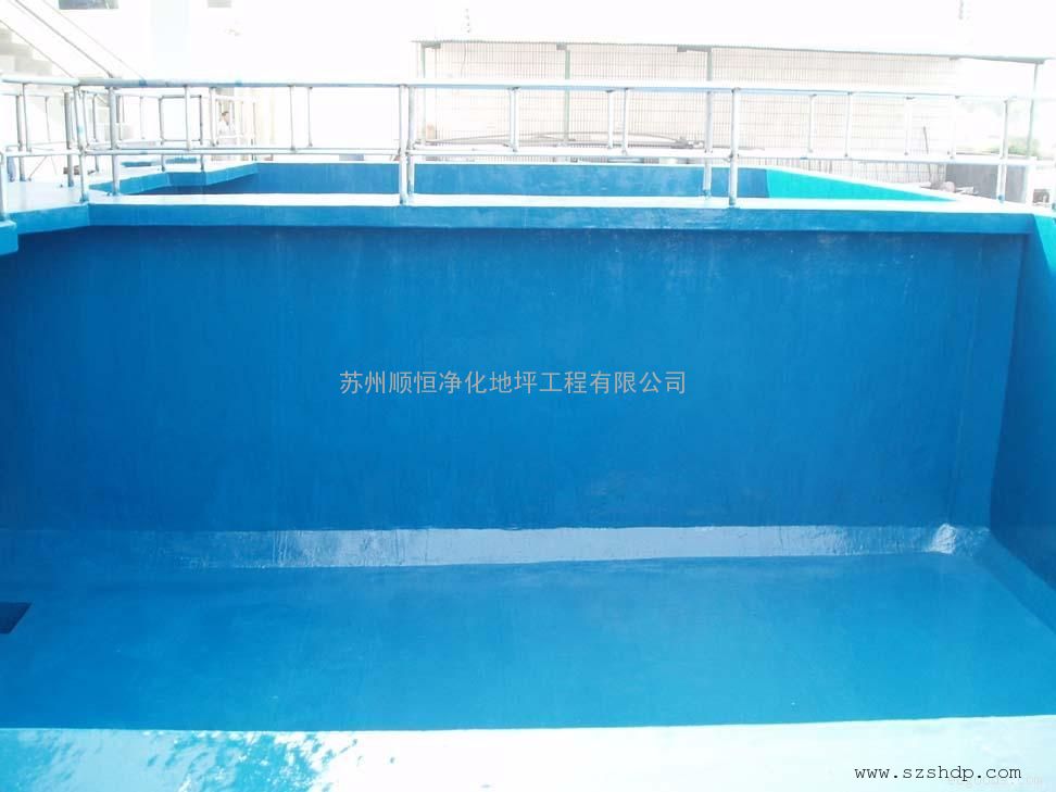 海门镇FRP污水池防腐，酸碱池重防腐，玻璃纤维防腐地坪