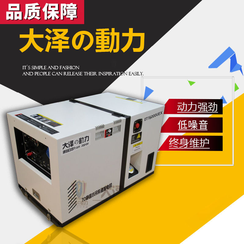 大泽船载便携式12千瓦柴油发电机TO16000ETX