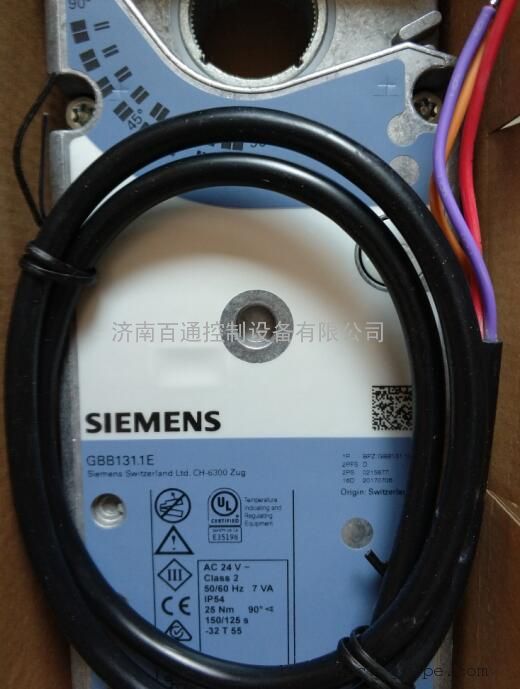 西门子GBB131.1E风阀执行器 25Nm用于VAF51球阀及0~9 GBB131.1E