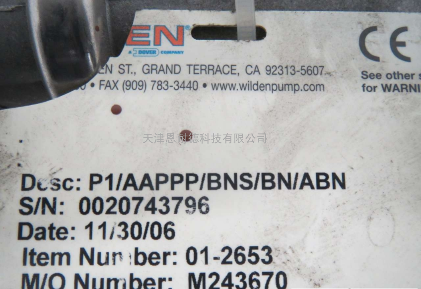 美国WILDEN威尔顿气动隔膜P1/APPP/TF/TF/STF/014-1/2寸金属泵