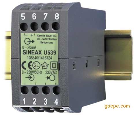 SINEAX U539电压变送器，SINEAX 